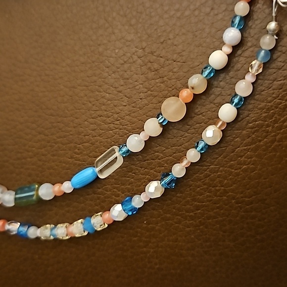 HANDCRAFTED Czech Glass Quartz Bead Lanyard - Picture 4 of 6